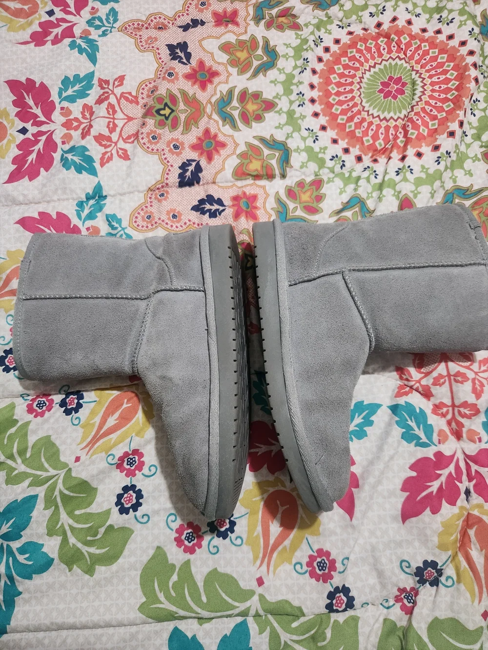 Koolaburra By UGG Koola Short Boots Light Gray Suede